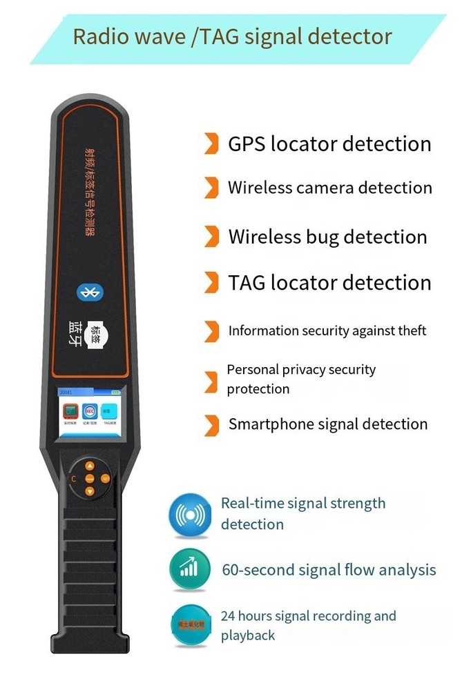 SpyFinder ProScan RF Bluetooth Hidden Camera Detector GPS AirTag Tracker Bug Swe