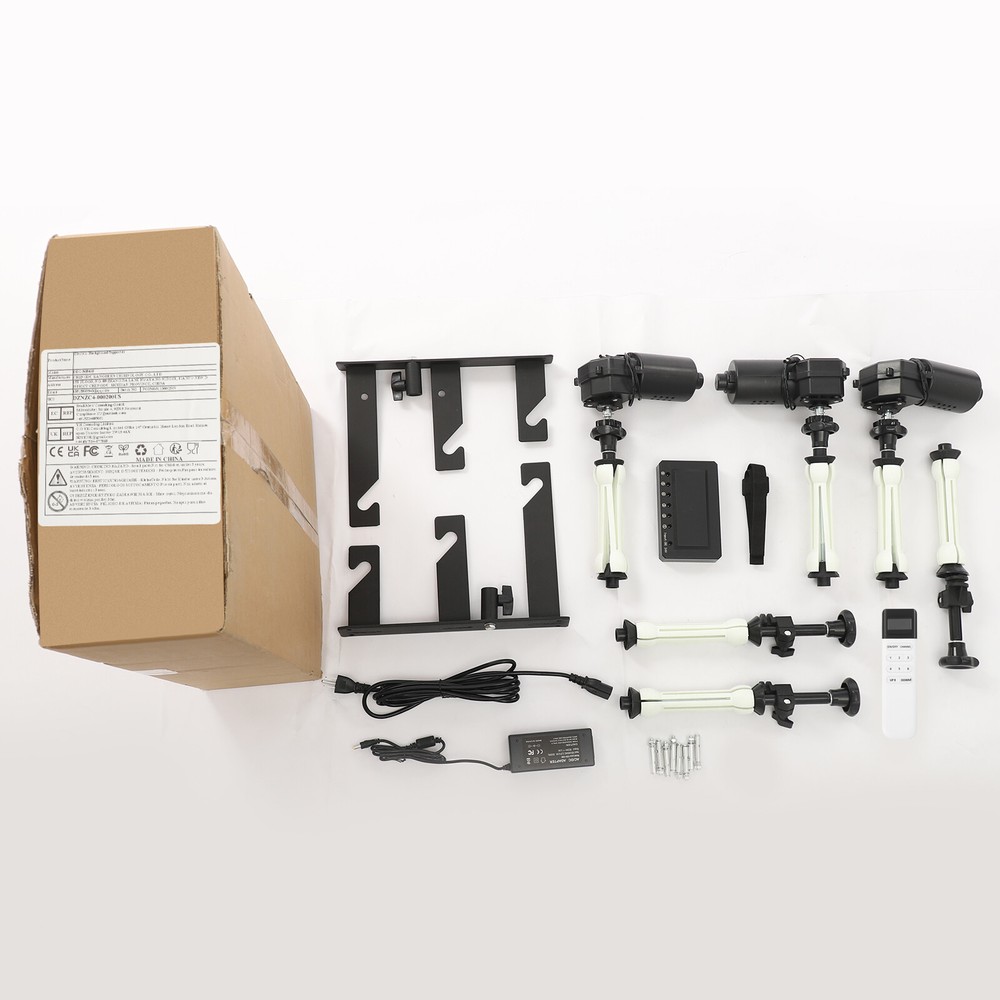 Motorized Electric Wall Mount Photo Background Support System 3 Roller w/ RC