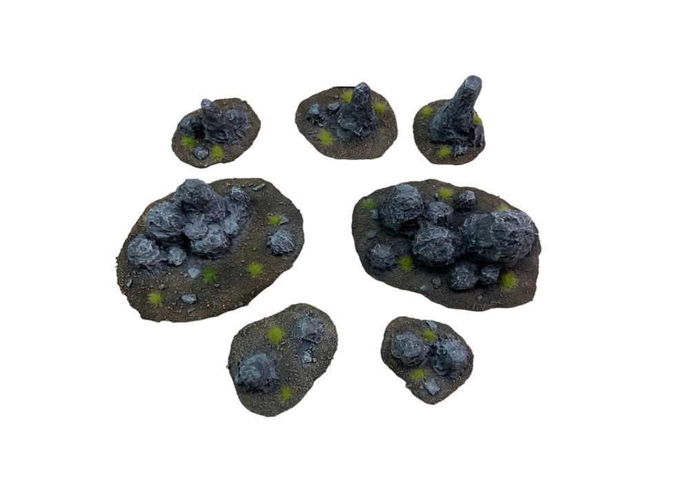 Warhammer Wargames / Battlefield Tabletop Rocks Terrain