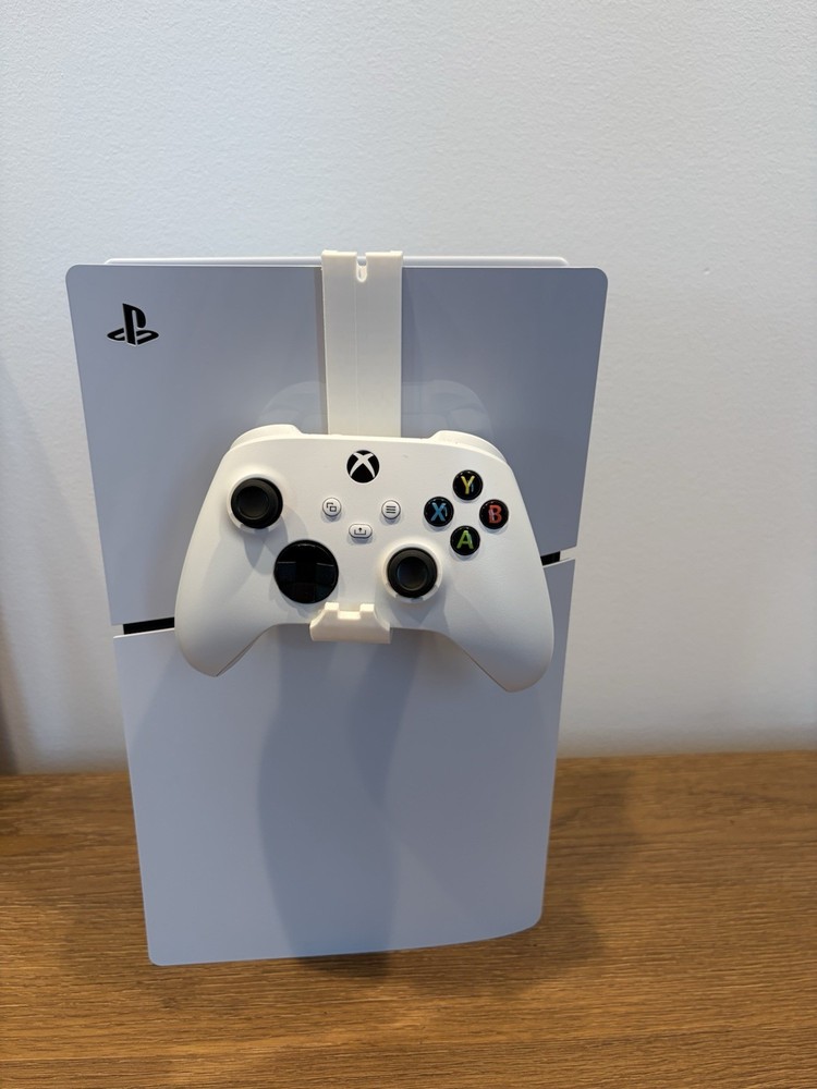 Multipurpose PS5 / Xbox Controller & Headset Holder – Mount with Cable Slot
