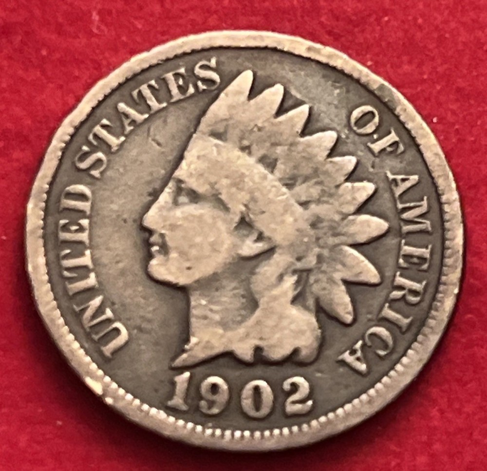 1902 indian head cent BN09