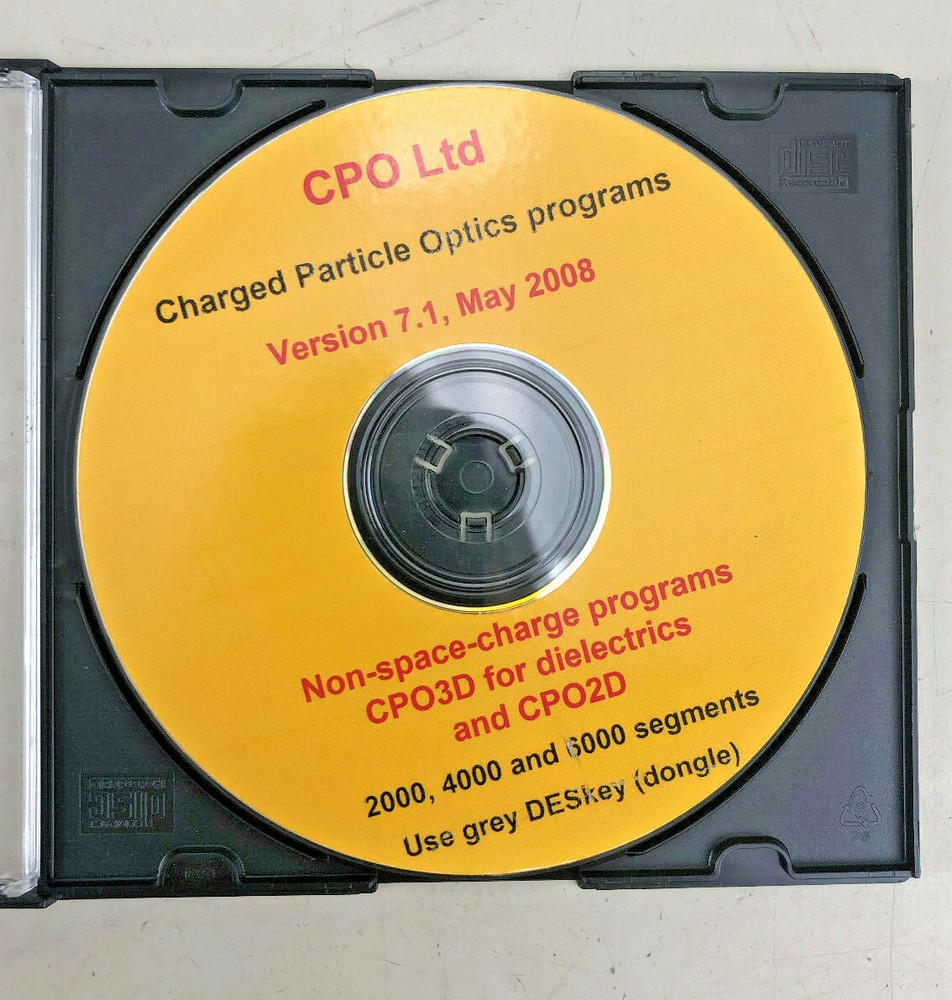 CPO Ltd. Non-Space-Charge Programs CPO3D for dielectrics & CP02D, version 7.1