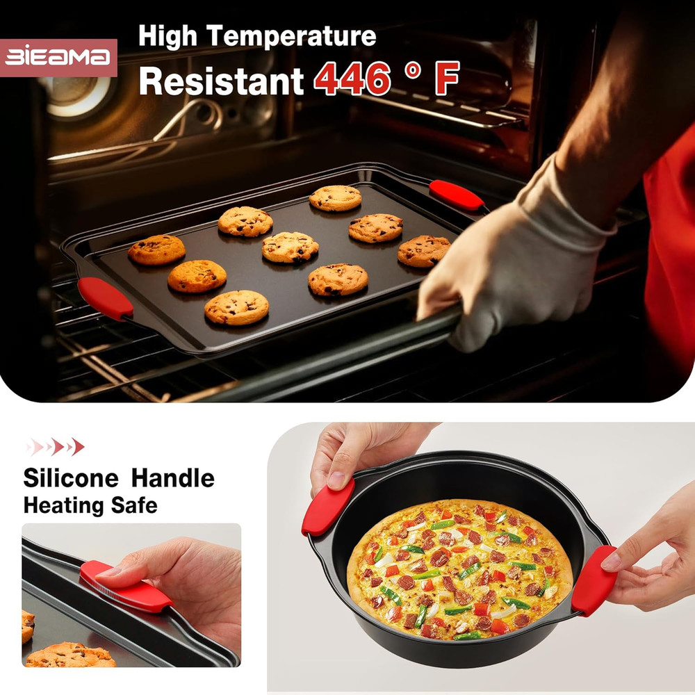 13-Piece Baking Pans Sets, Nonstick Bakeware Sets, Bpa-Free Carbon Steel Stackab