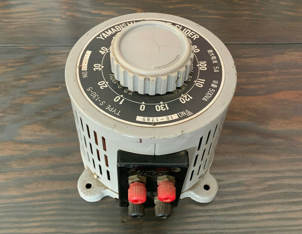 YAMABISHI S-130-5 Variable Transformer Volt Slider