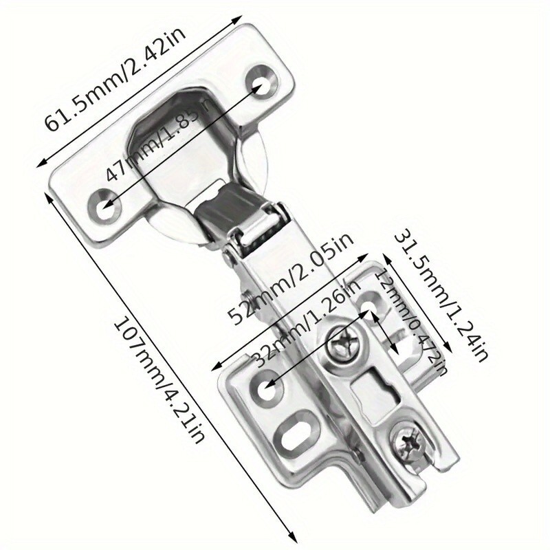 KITCHEN DOOR HINGE Hardware Cabinet Hinge in Steel Soft Close Hinges Self Close