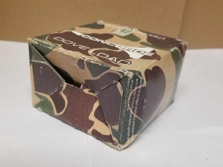 Empty 20 Ga Concord Dove Load Shotgun Shell Box