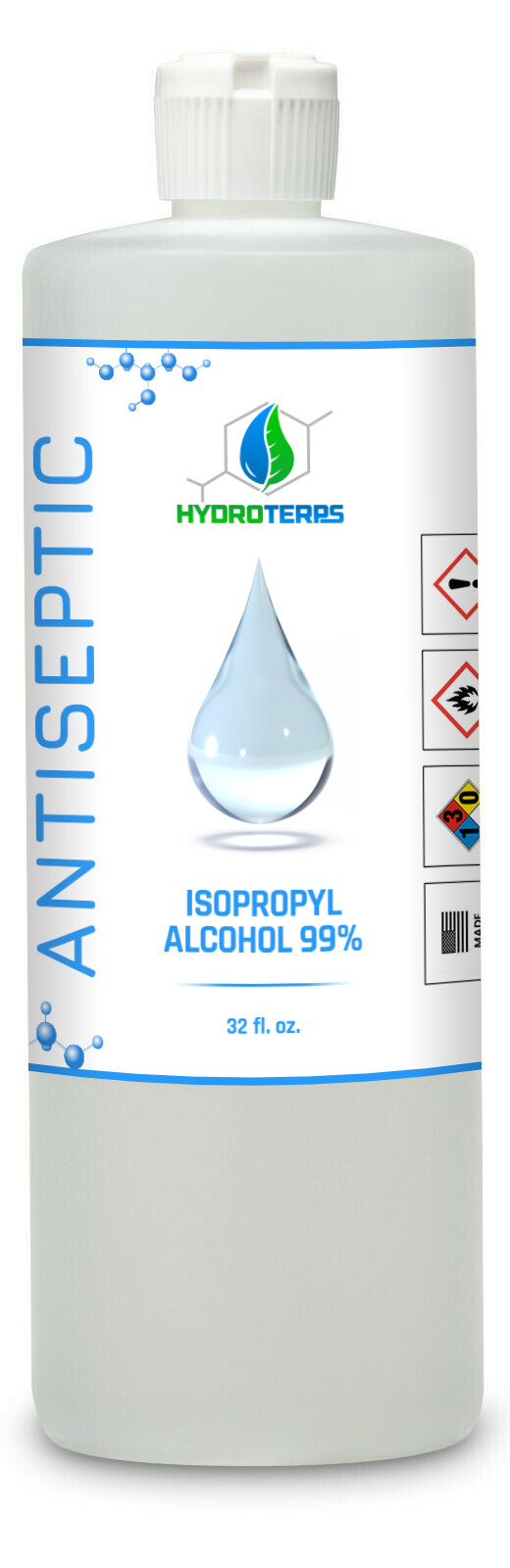 Isopropyl alcohol 99% - Made In The USA - 4 oz. to Gallon