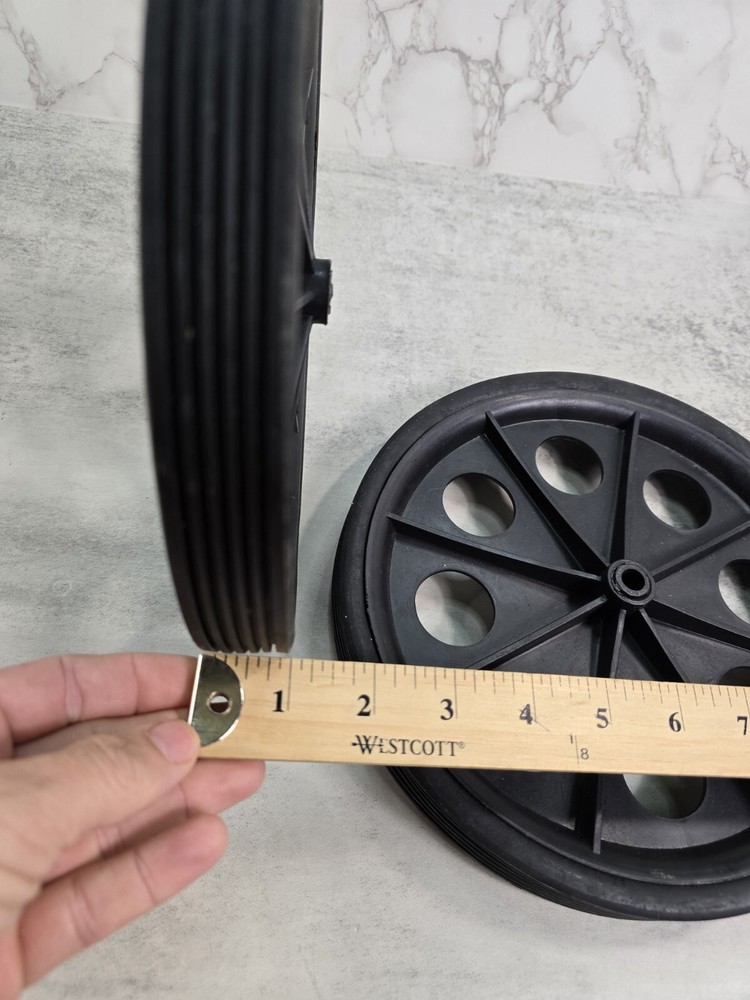 Black Lot 2 Plastic Unbranded Replace Replacement Wheel