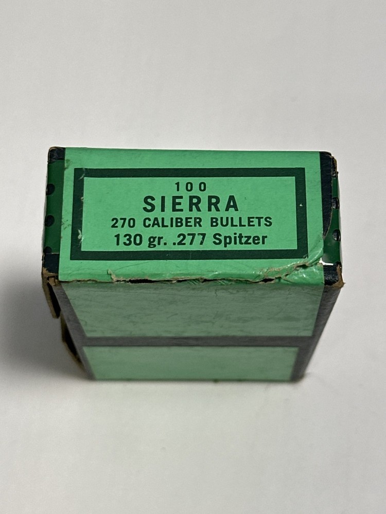 270 Caliber Bullets 130 Gr .277 Spitzer Empty Box