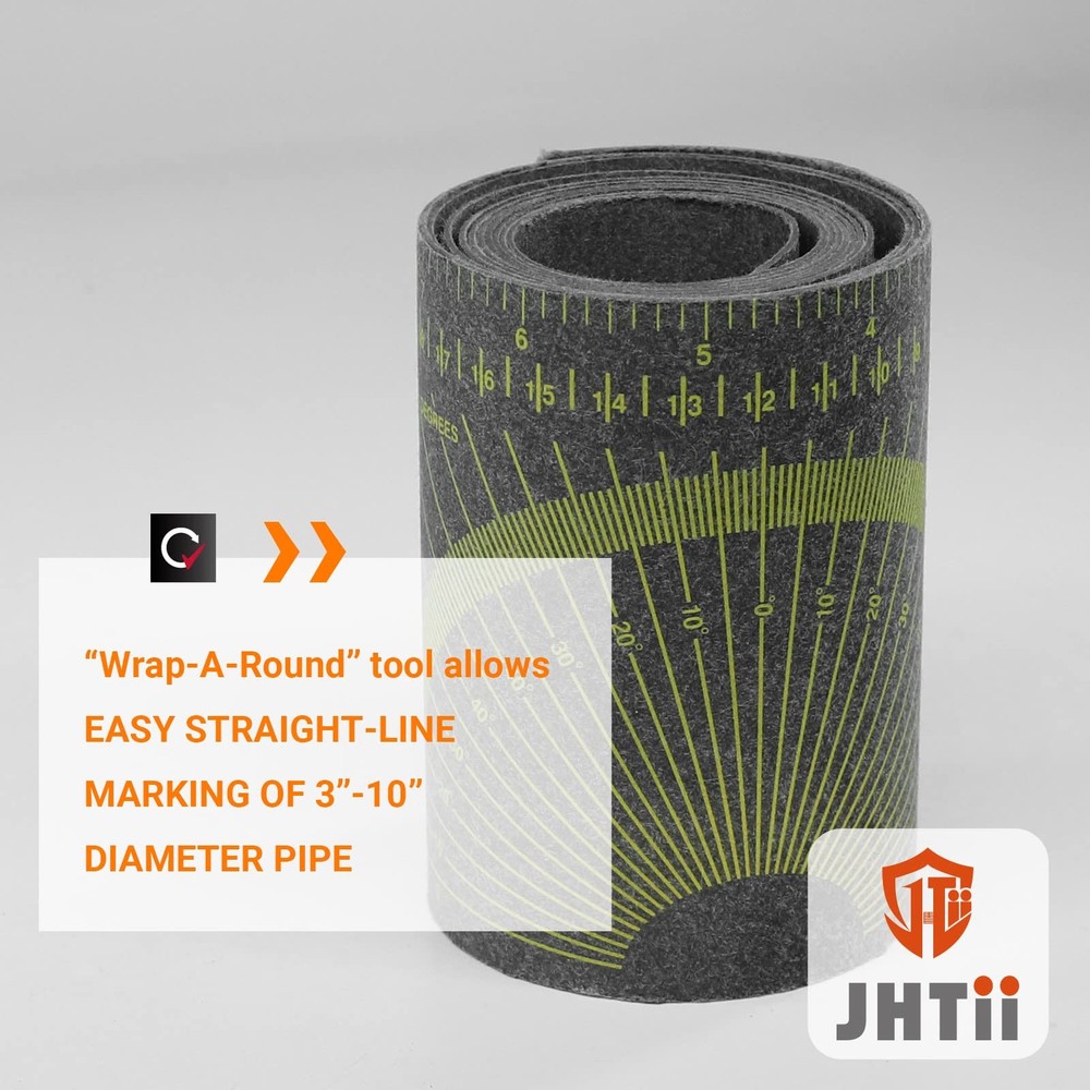 Flex Angle Measuring and Marking Gauge, Pipe Wrap Around