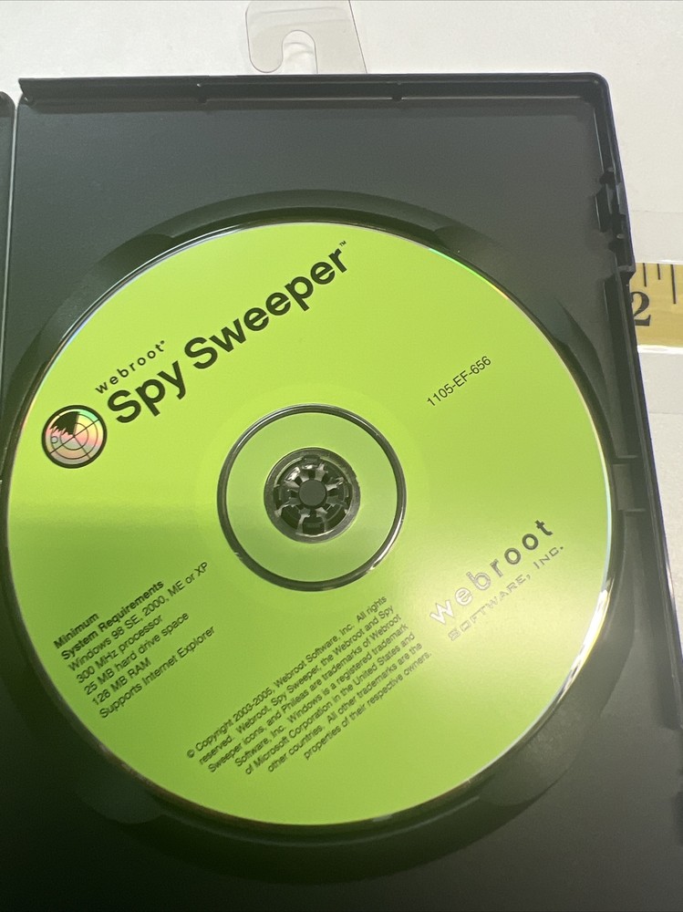 Webroot Spy Sweeper (Windows 98 SE, 2000, Me, XP) MINT CD W/ KEY
