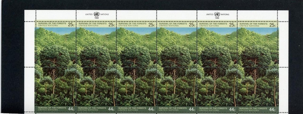 United Nations (NY) 1988 Trees Scott# 523a Mint NH
