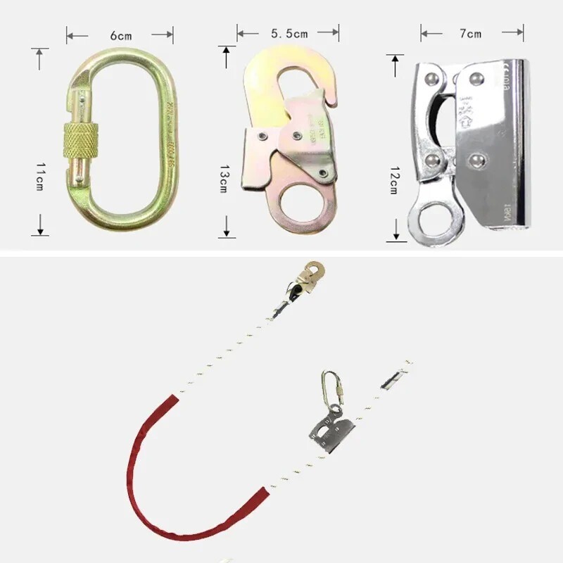 Fall Protection Positioning Lanyard 6 ft for Climbing Tree Care Arborist Work