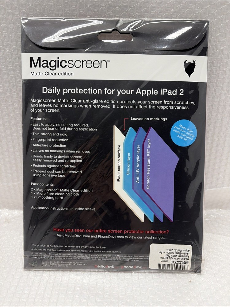 Apple Ipad 2 Screen Protector Magicscreen Crystal Clear Edition