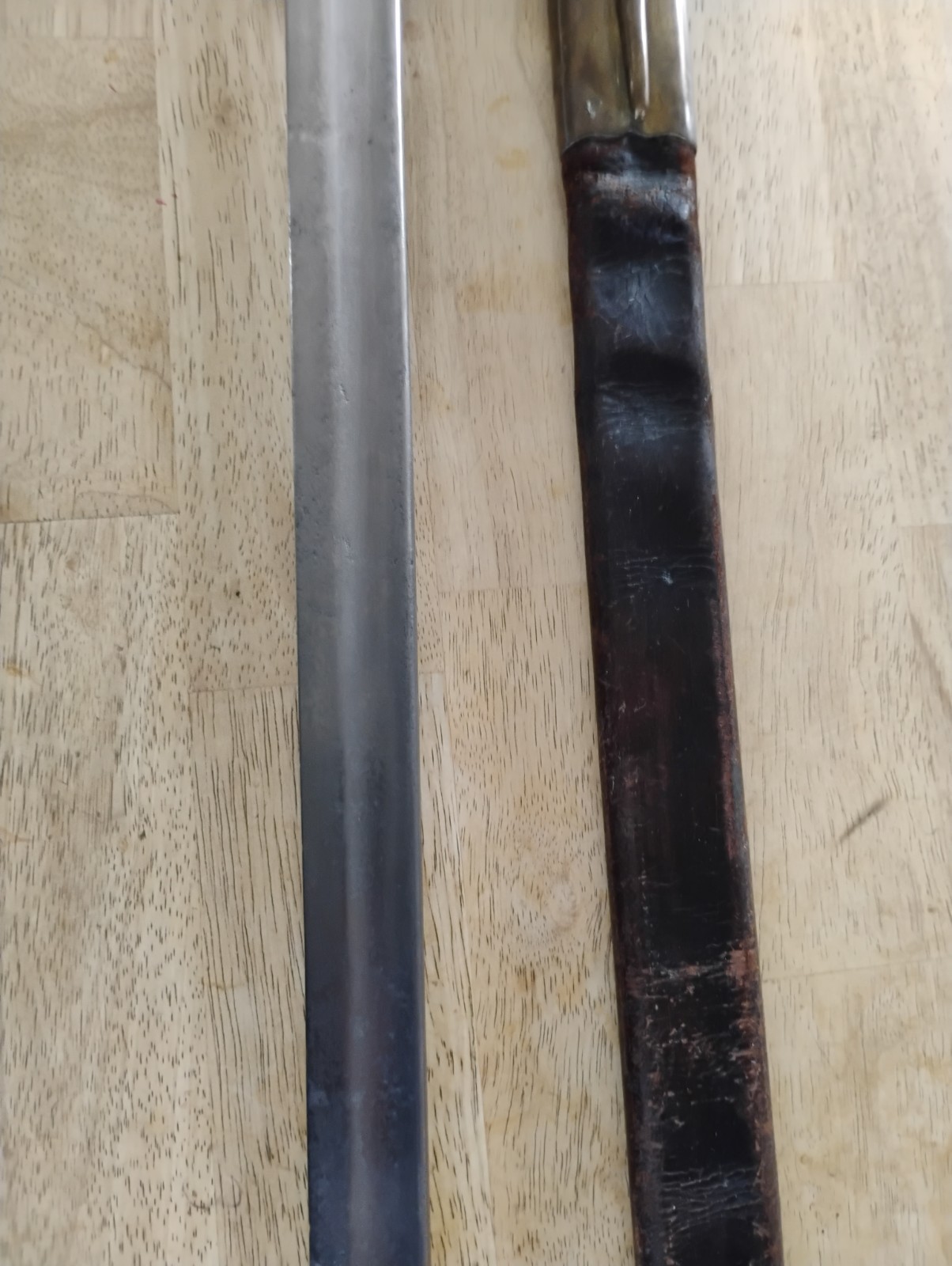 GERMAN SWORD RARE POLICE BRIQUET SHORT SWORD w/SCABBARD ARGENTINA CONTRACT