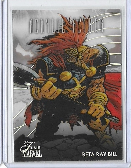 2023 UD Fleer Marvel Flair Beta Ray Bill Acrylic Aether #AA3