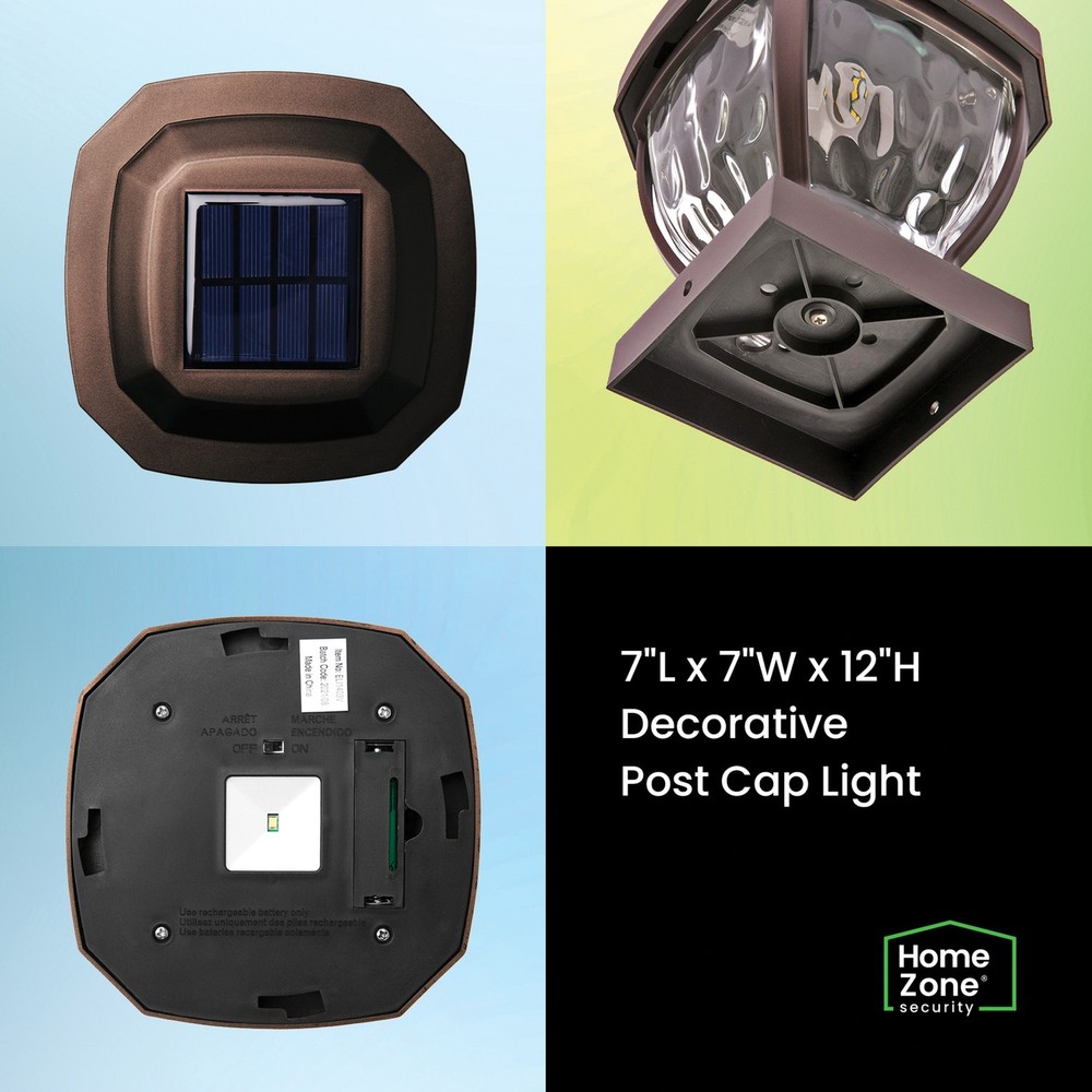 12-Lumen 4x4 Solar LED Post Cap Lights