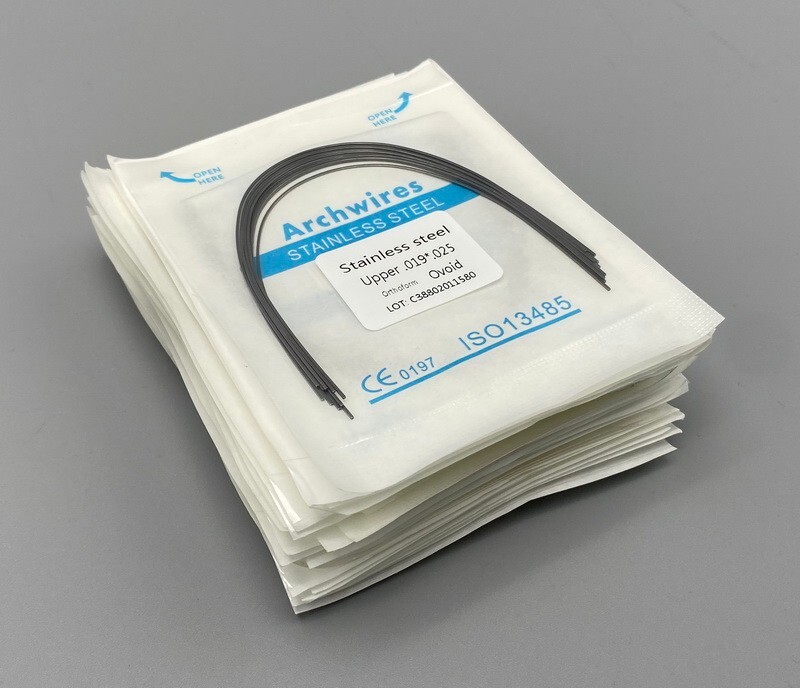 Dental Orthodontic Arch Wire NiTi Stainless Steel Ovoid/Natural Round Wires