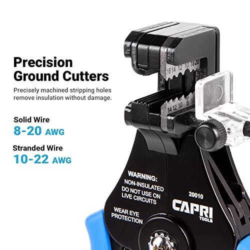 Capri Tools 20010 Precision Wire Stripper Small, Blue/Black