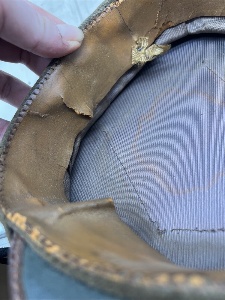 WW2 US Army Enlisted Men’s OD Visor Hat (RF