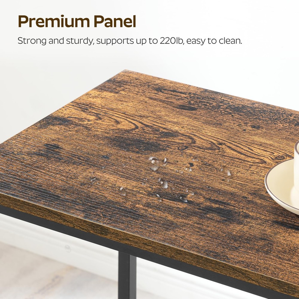 63" Long Bar Table, Counter Bar Height Table, High Top Table, Rectangular Bar...