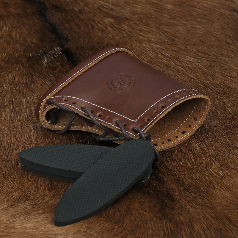 TOURBON Leather Butt Stock Protector Slip-on Recoil Pad Henry Rifle Shooting US