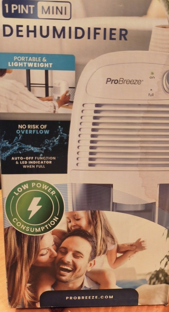 ProBreeze 1 Pint Mini Dehumidifier Tabletop Personal moisture control