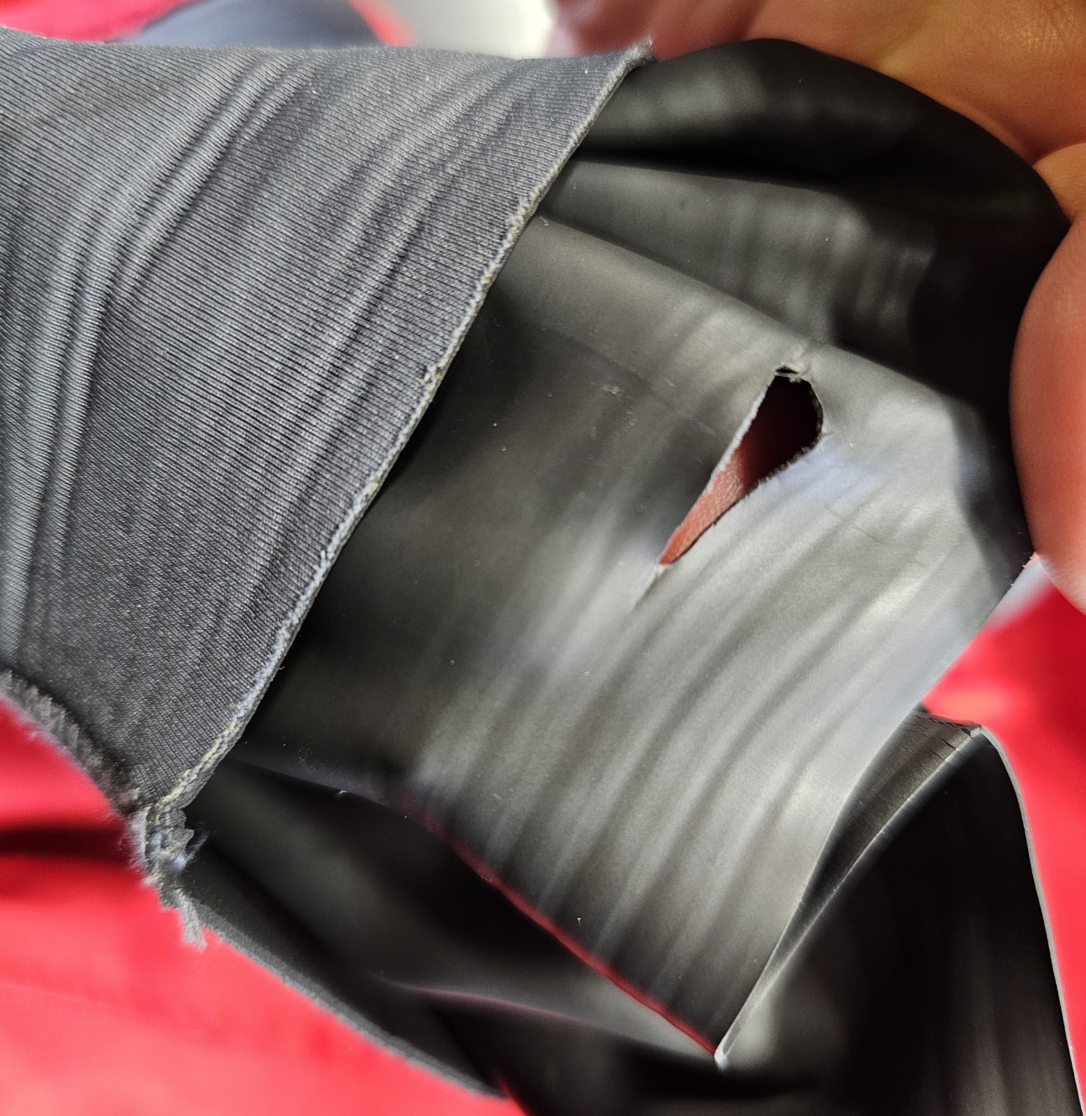 RED NRS FLUX ECLIPSE FOUR LAYER DRY TOP, SIZE XXL, BELT, FREE SHIPPING