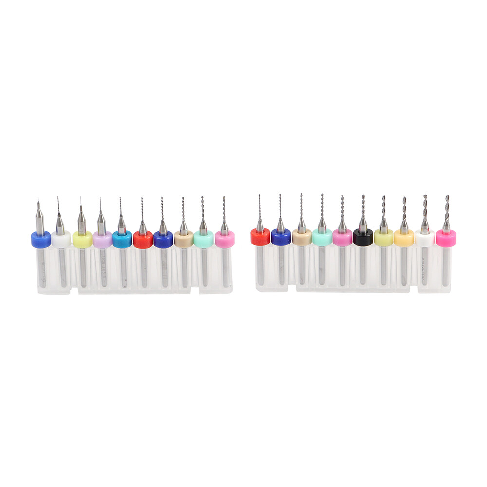 40X Carbide Micro Drill Bits 0.1-2.0mm PCB Driiling Bit for CNC Engraving