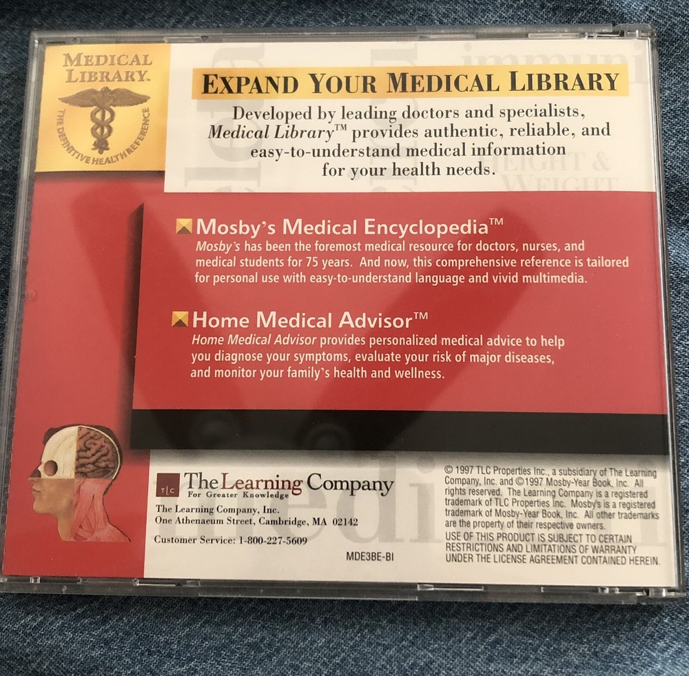 Mosby's Medical Encyclopedia Version 2.1 CD MINT
