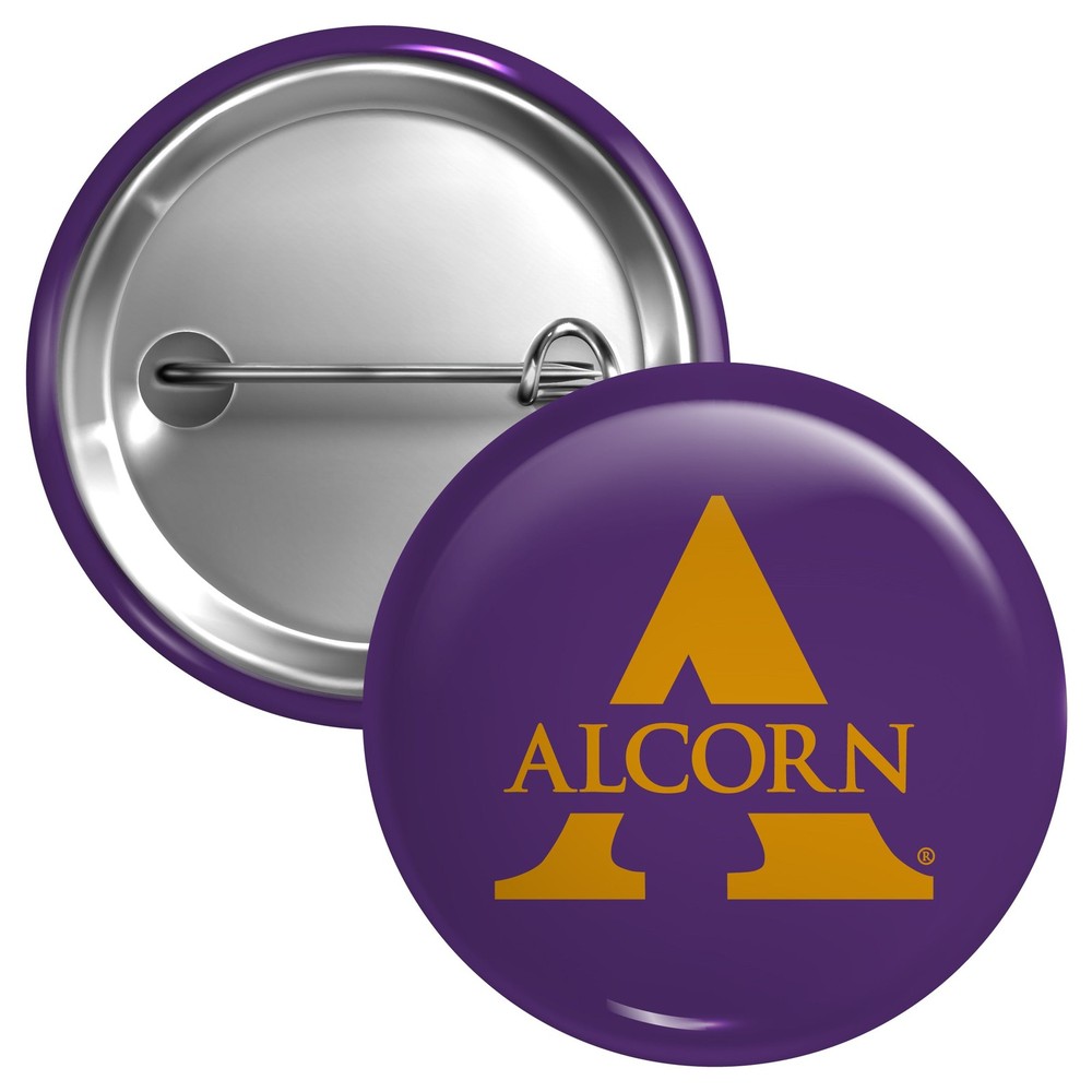 Alcorn State Braves Button Pin - 3 Size Options