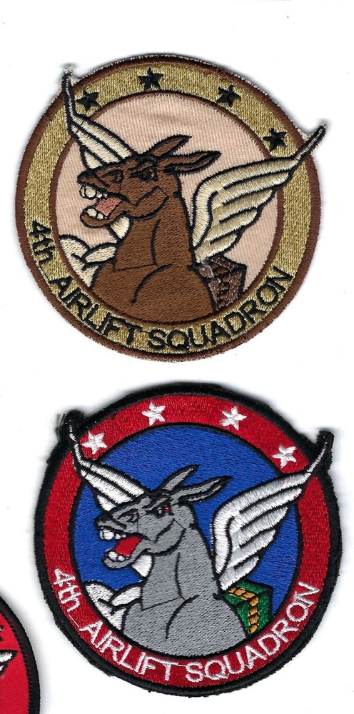 PATCH 4th AIRLIFT SQ AS PAIR  McCHORD AFB   AS-6