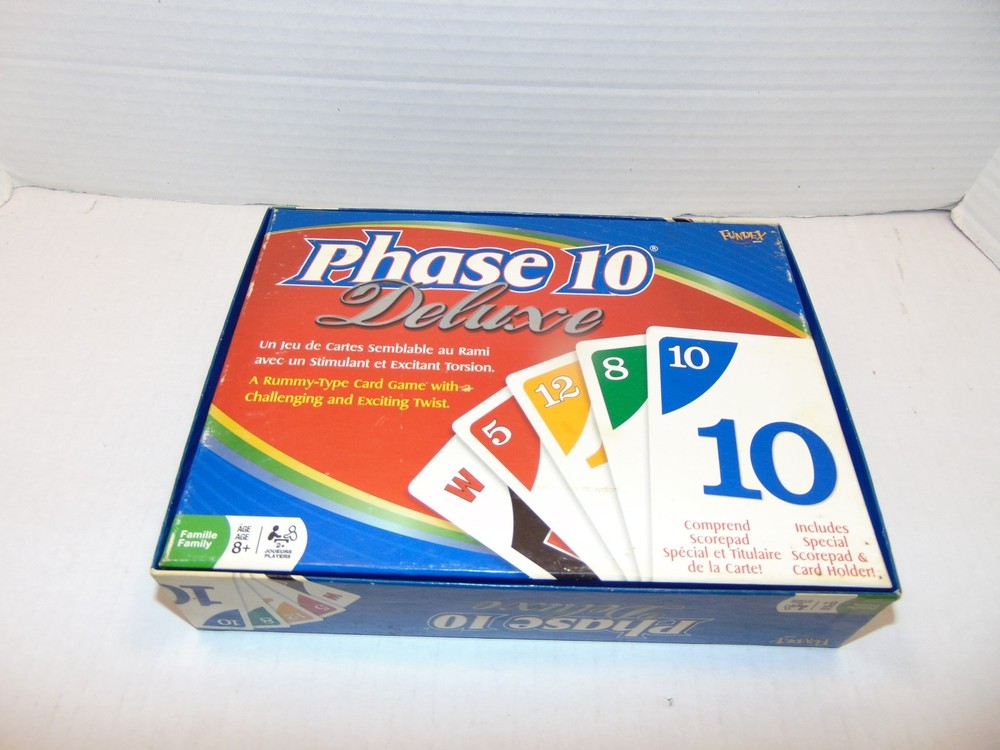 Phase 10 Deluxe Card Game Fundex 2002 **COMPLETE**