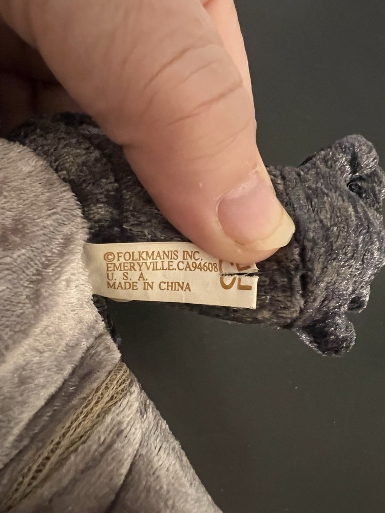 Folkmannis Black Lizard, Iguana Finger Puppet