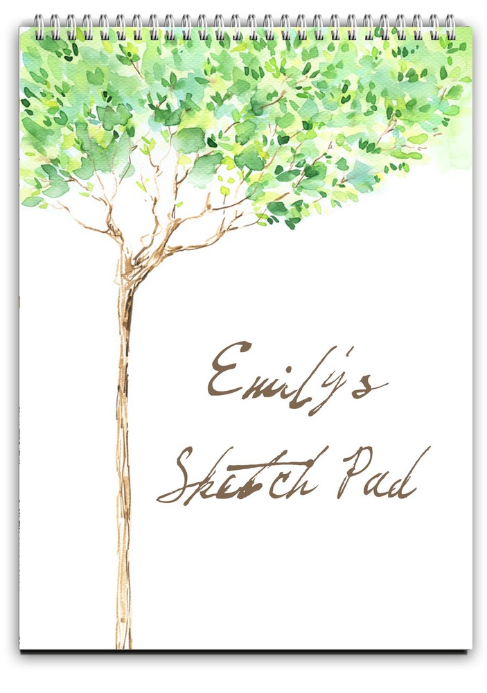 A4 PERSONALISED SKETCH BOOK /PERSONALISED DRAWING PAD/A4 NOTEBOOK/ NOTE PAD A4