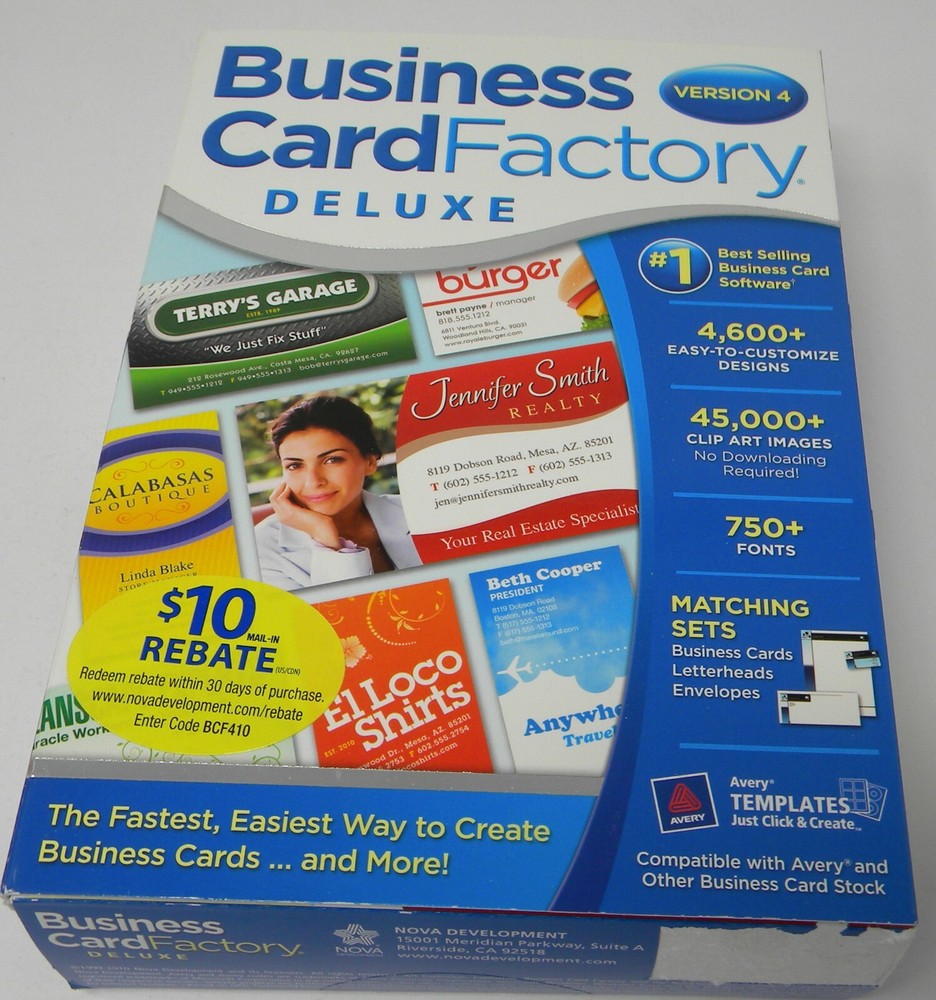 Busines Card Factory Version 4 Software
