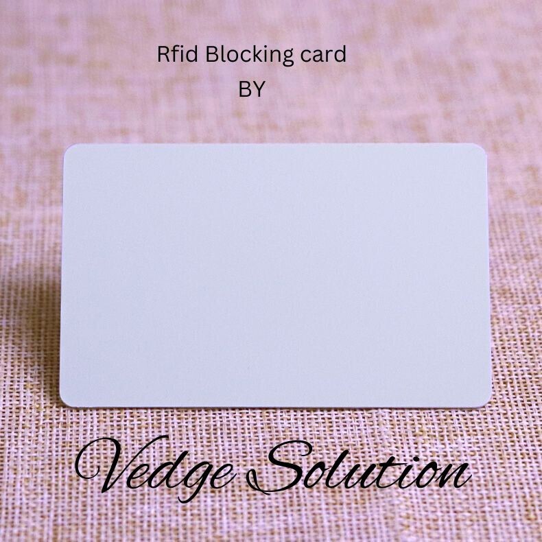 RFID Blocking Cards White Contactless NFC Protector Wallet Shield (3 Cards)