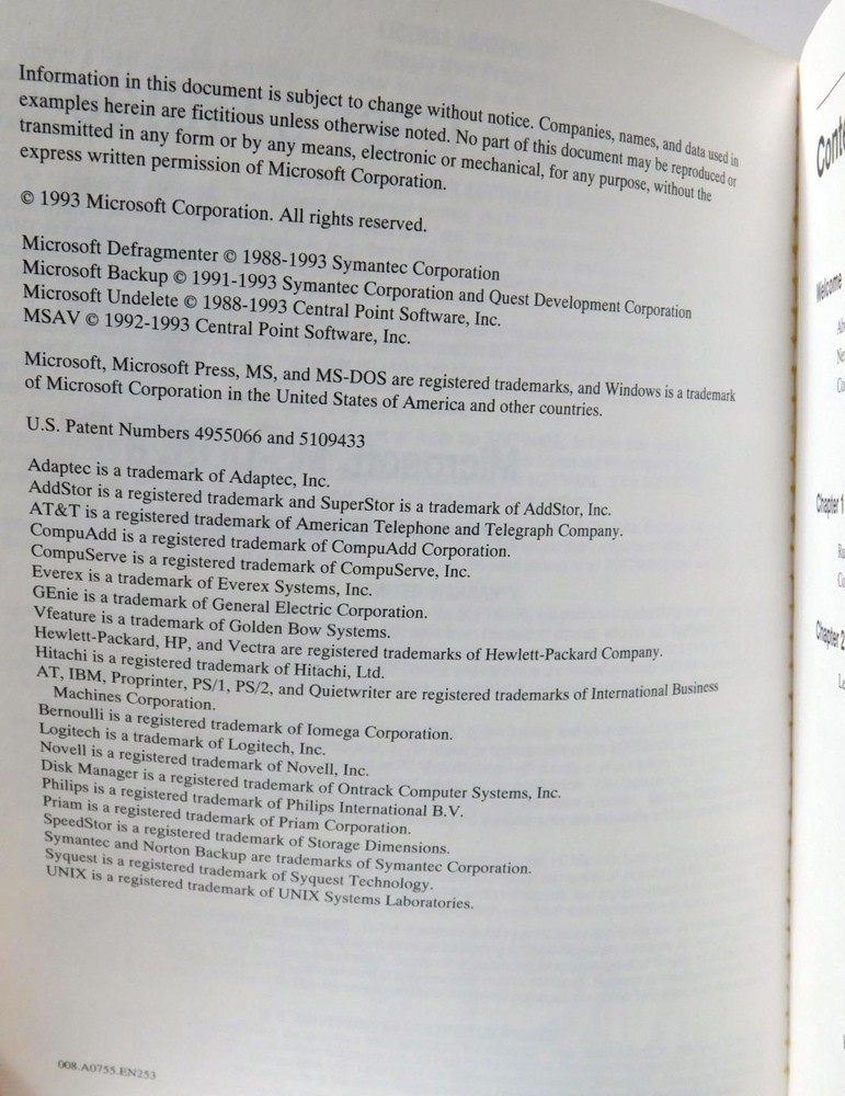 Microsoft MS-DOS62 Operating System Plus Enhanced Tools Concise User's Guide