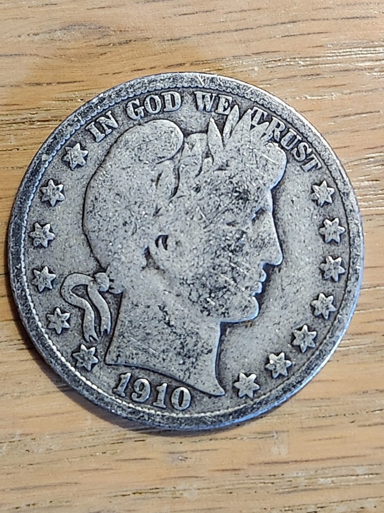90% SILVER 1910 S BARBER HALF #1