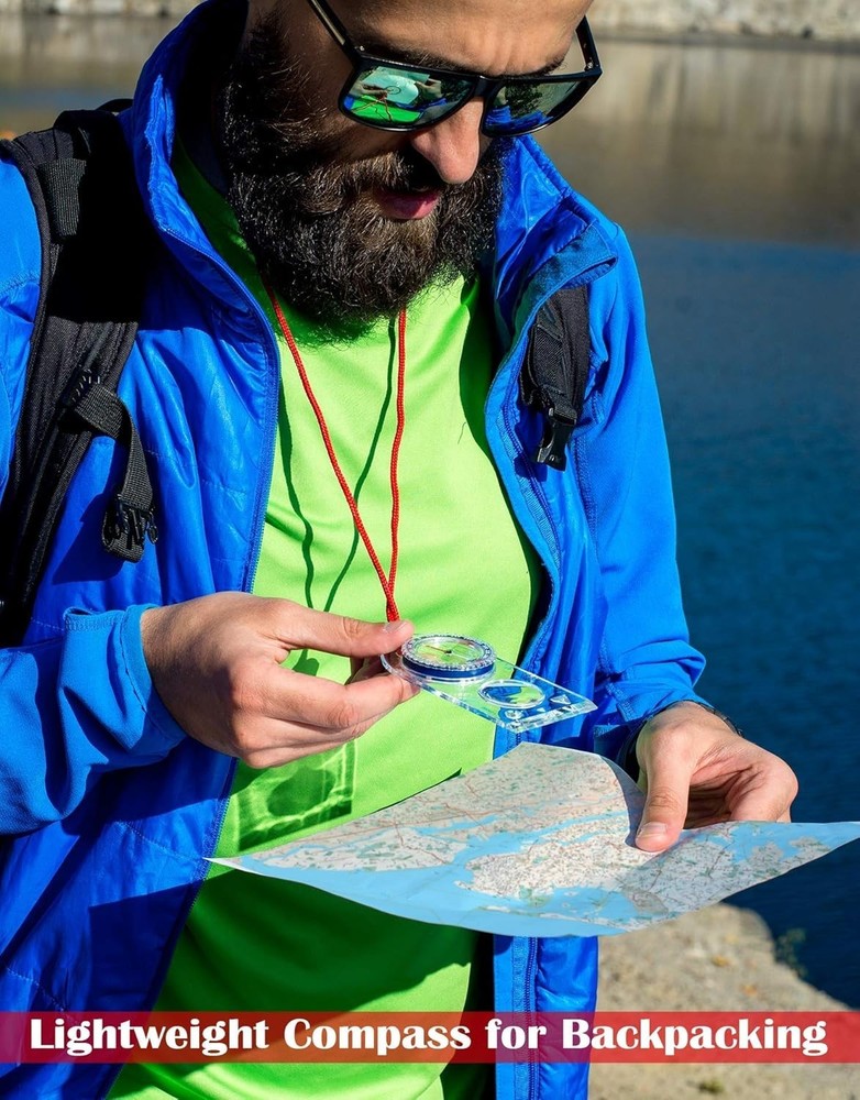 Orienteering Compass - Hiking Backpacking Compass | Advanced Scout Compass Ca...