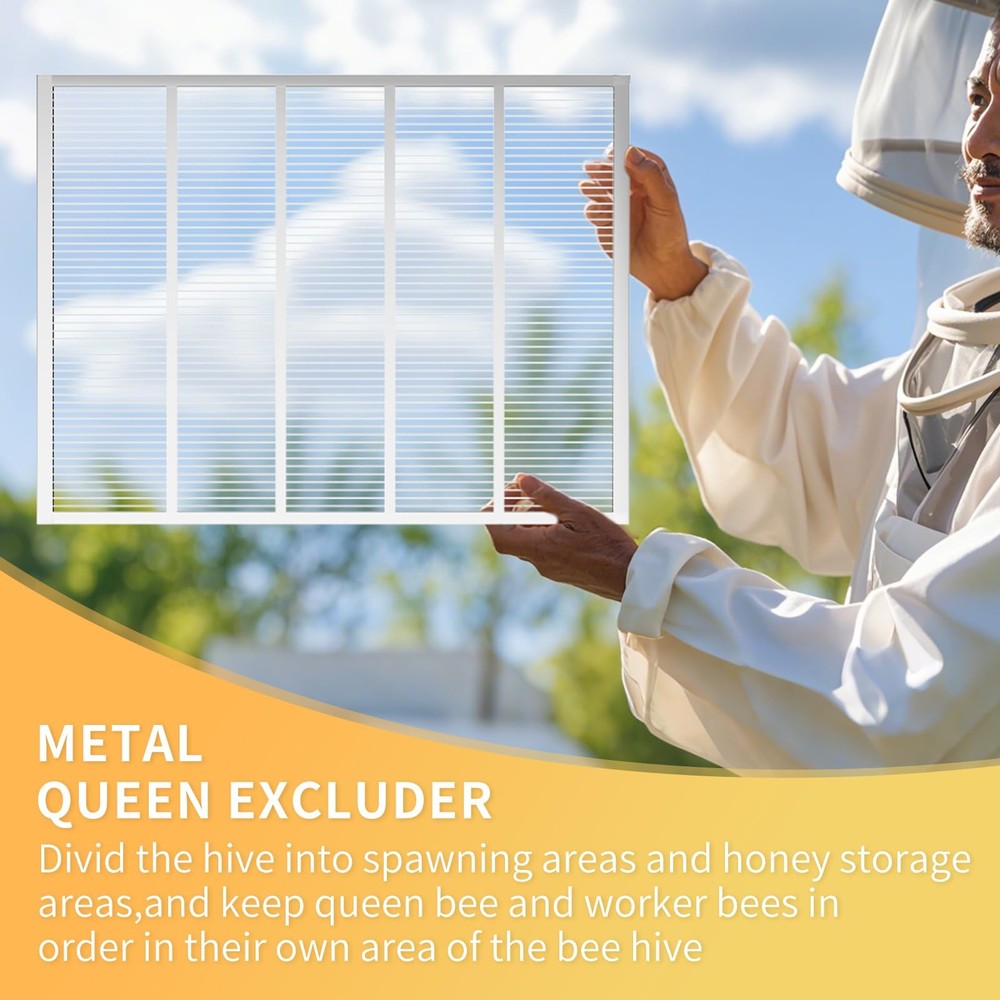 Metal Queen Excluder 3-Pack for Beekeeping - Essential Hive Tools
