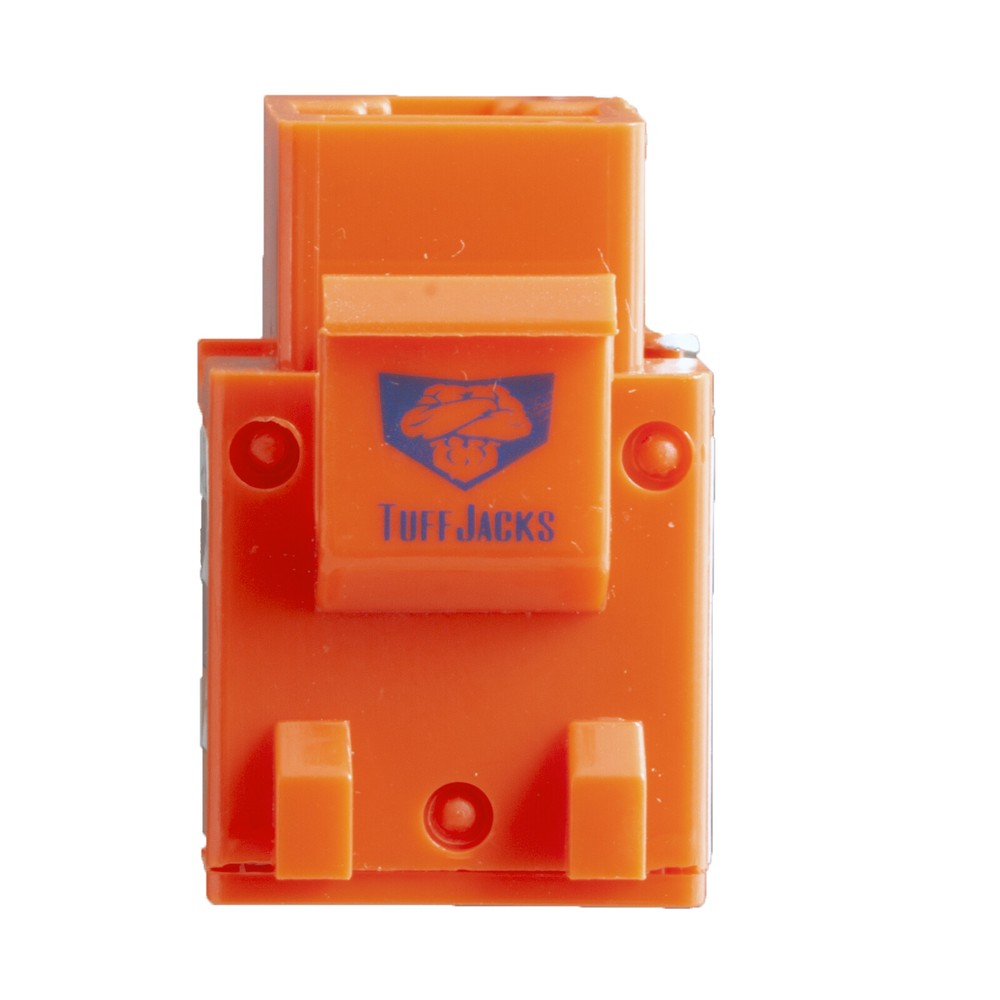 12 Pack Cat-5E 110 Punch SlimLine Keystone Data Jack in ORANGE Computer Network