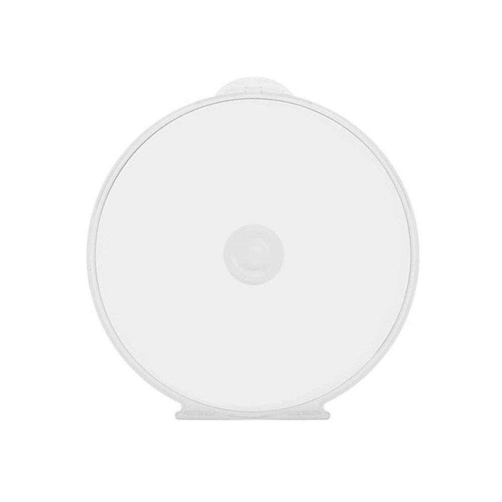 Maxtek 50 Pack Clear Transparent Round Clamshell CD DVD Case, with Lock
