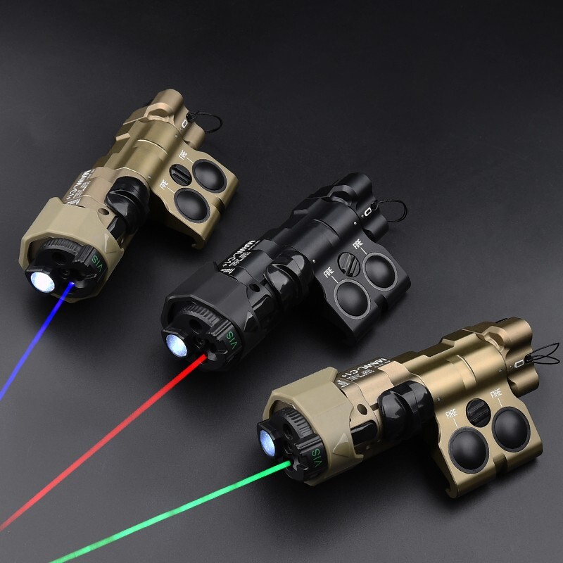 WADSN MAWL C1+ Laser Red Green IR Laser Sight White LED Strobe Flashlight