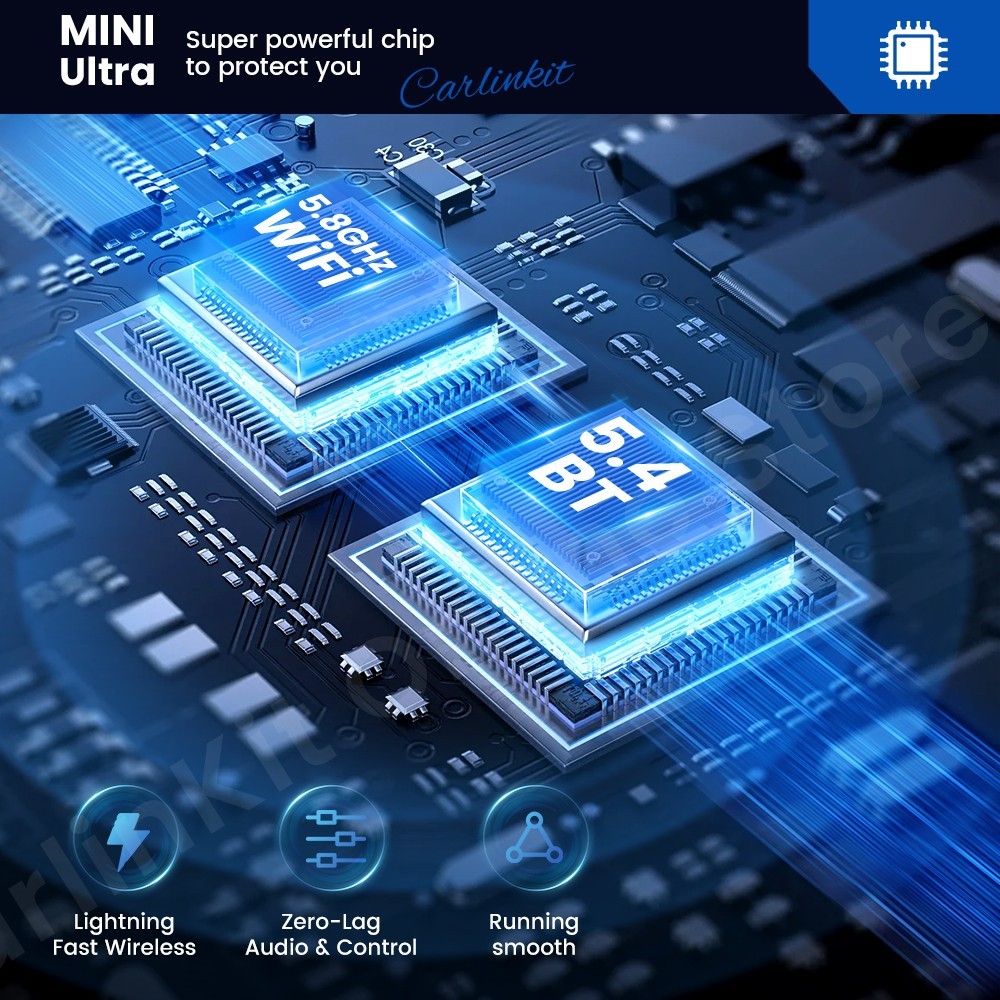 CarlinKit Mini ULTRA 🛜Wireless Compact Apple CarPlay & Android Auto Wireless