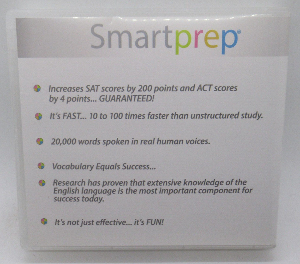 SMARTPREP: SAT ACT 2014 - TEST PREP & ADMISSIONS 4-DISC PC CD-ROM SOFTWARE, WIN/