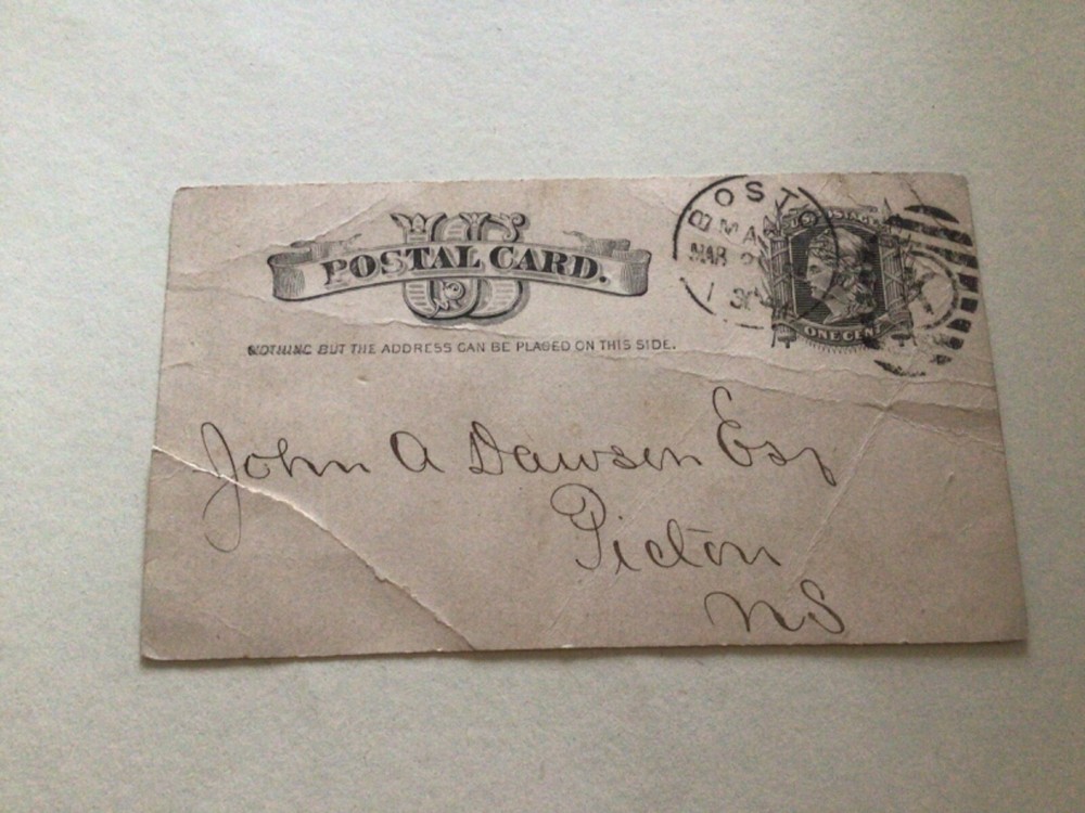 U. S. Roofing Materials 1885 postcard A14554