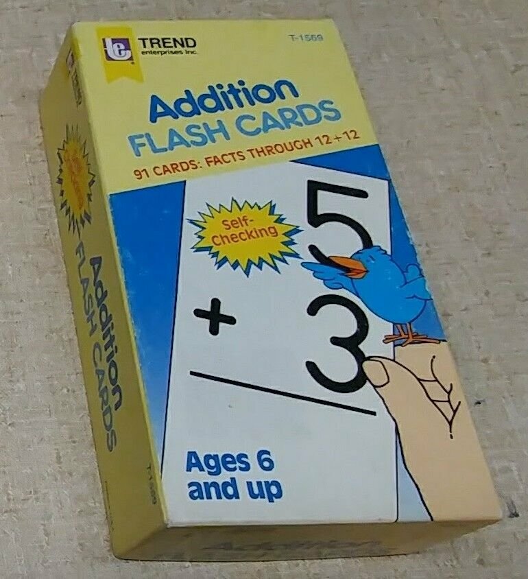 Trend Enterprises "Addition" Flash Cards - 91 Total (through + 12)