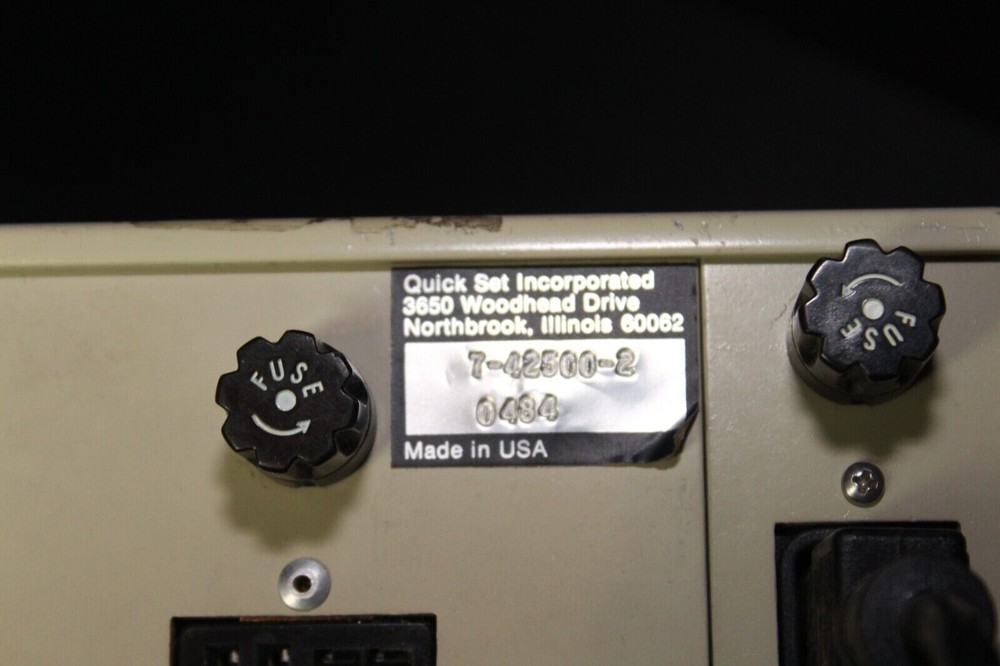 Vintage Quickset Moog Security Camera Controller Box 7-42500-2 Zoom Focus Iris
