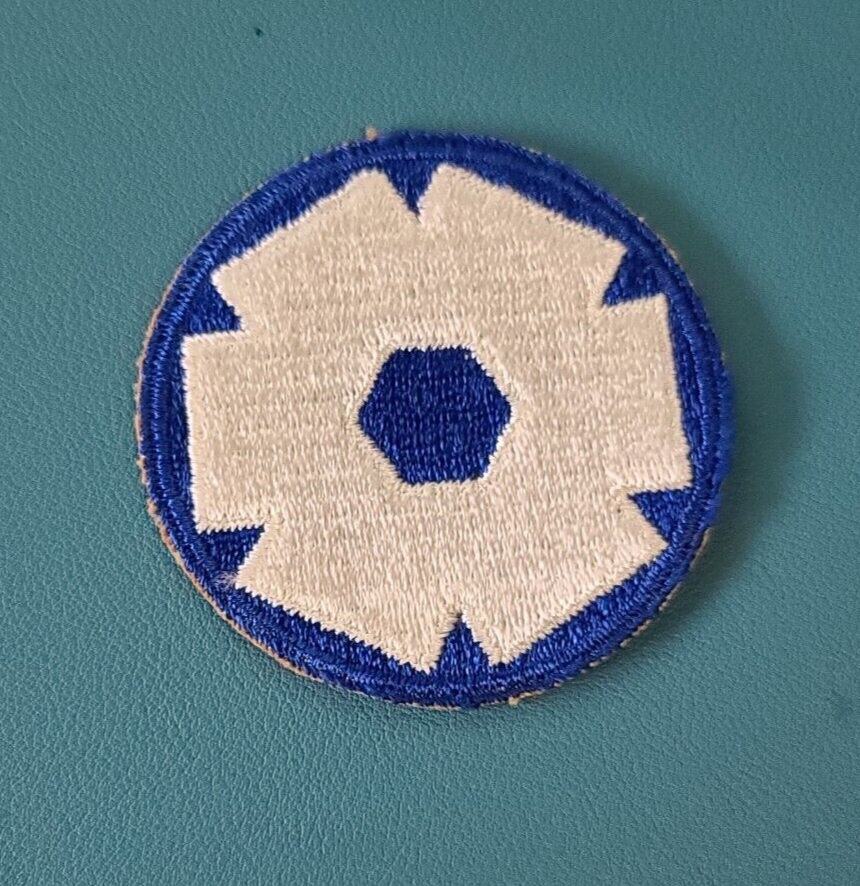 6th Service Command-Cut Edge-Snow Back Patch-Ribbed--------------Original WW-2 *